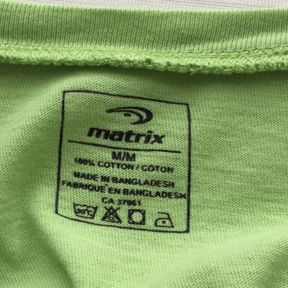 3 for $20 item - Matrix Green Tee - Picture 4 of 5